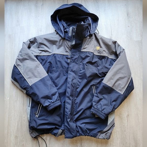 Men's North End 3 in 1 warm logik blue and grey coat size L - Picture 2 of 15